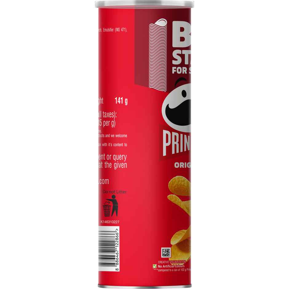 Monster Energy Drink(350ml) & Pringles Potato Crisps Original(134gms) Combo