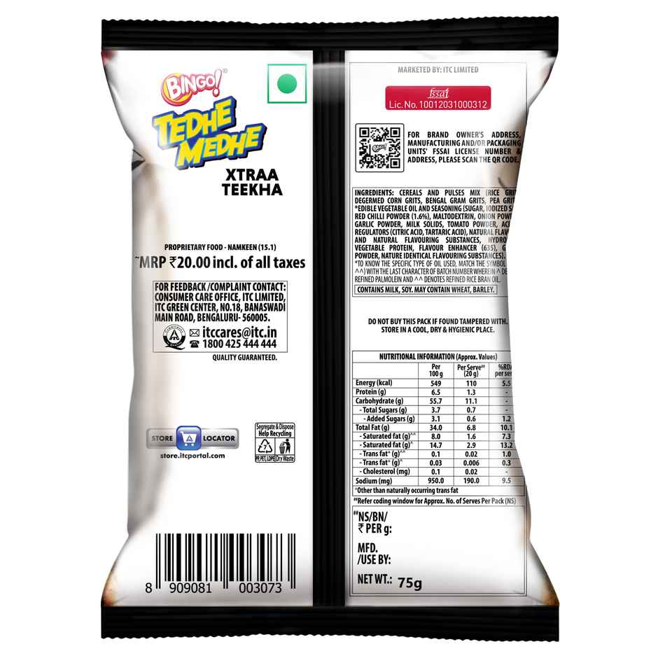 Bingo! Tedhe Medhe Xtraa Teekha | Spicy & Crunchy
