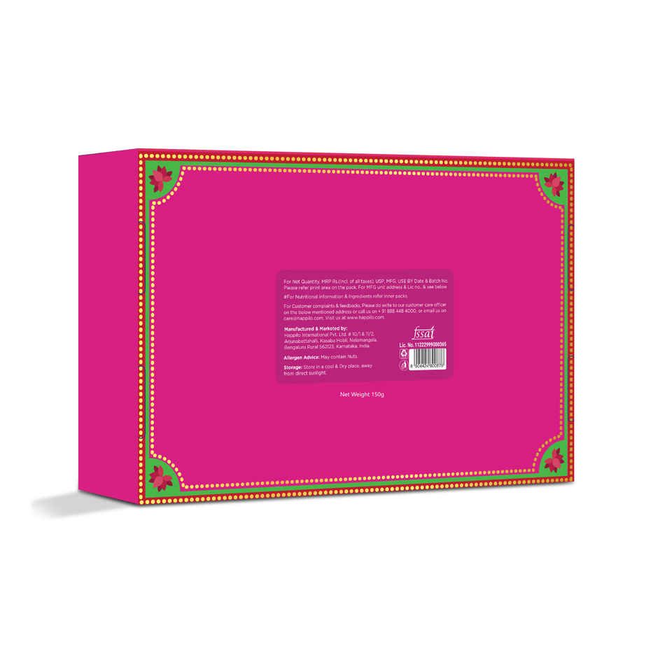 Happilo Premium Rakhi Gift Box for Brother|8 Inclusion|Roli Chawal with Designer Plate