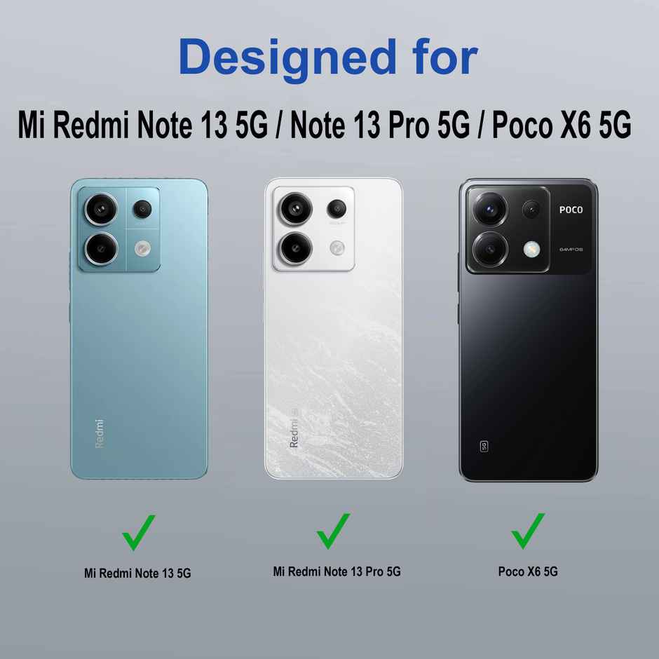 Zapcase Back Cover for Mi Redmi Note 13 5G | Space-Purple