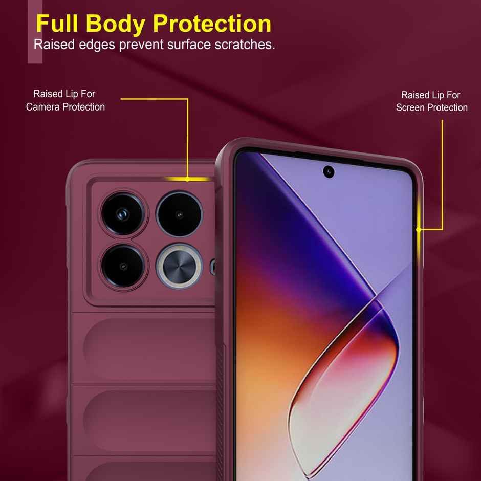 Zapcase Back Cover for Infinix Note 40 5G | Magic-Plum