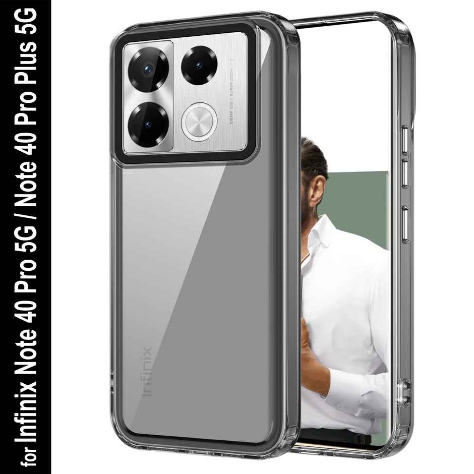 Zapcase Back Cover for Infinix Note 40 Pro 5G | Space-Black