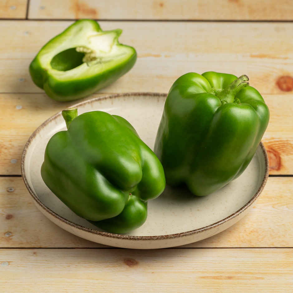 Organically Grown Capsicum Green