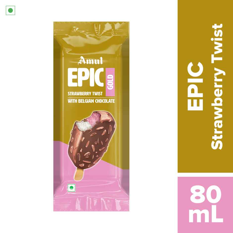 Amul Epic Strawberry Twist Gold Ice Cream Stick