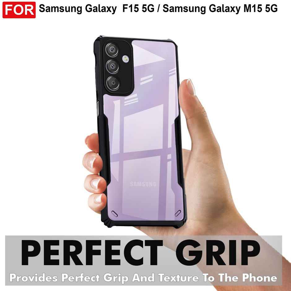 Zapcase Back Cover for Samsung Galaxy F15 5G | Matte-Black