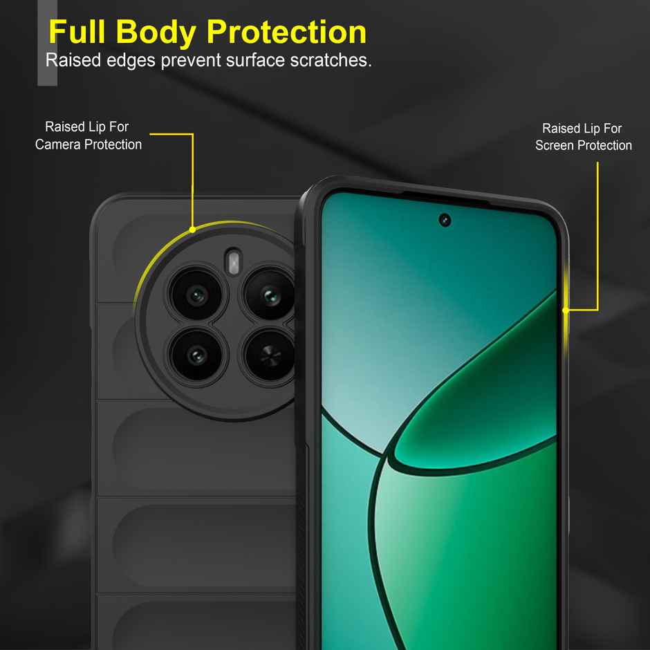 Zapcase Back Cover for Realme Narzo 70 Pro 5G | Magic-Black