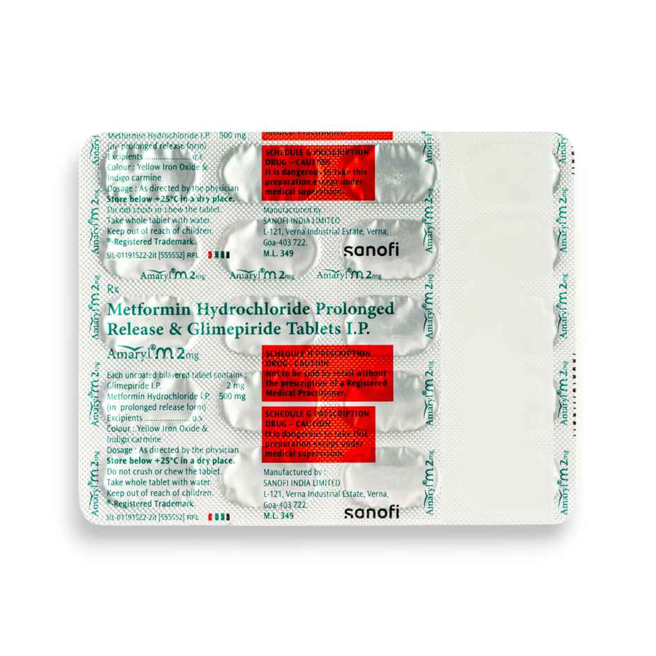 Amaryl M 2mg Tablet PR