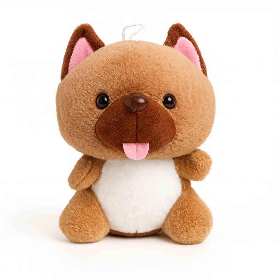 Spanker Dog Soft Toy | Cute Puppy Plush with Big Nose & Tongue - 20 cm