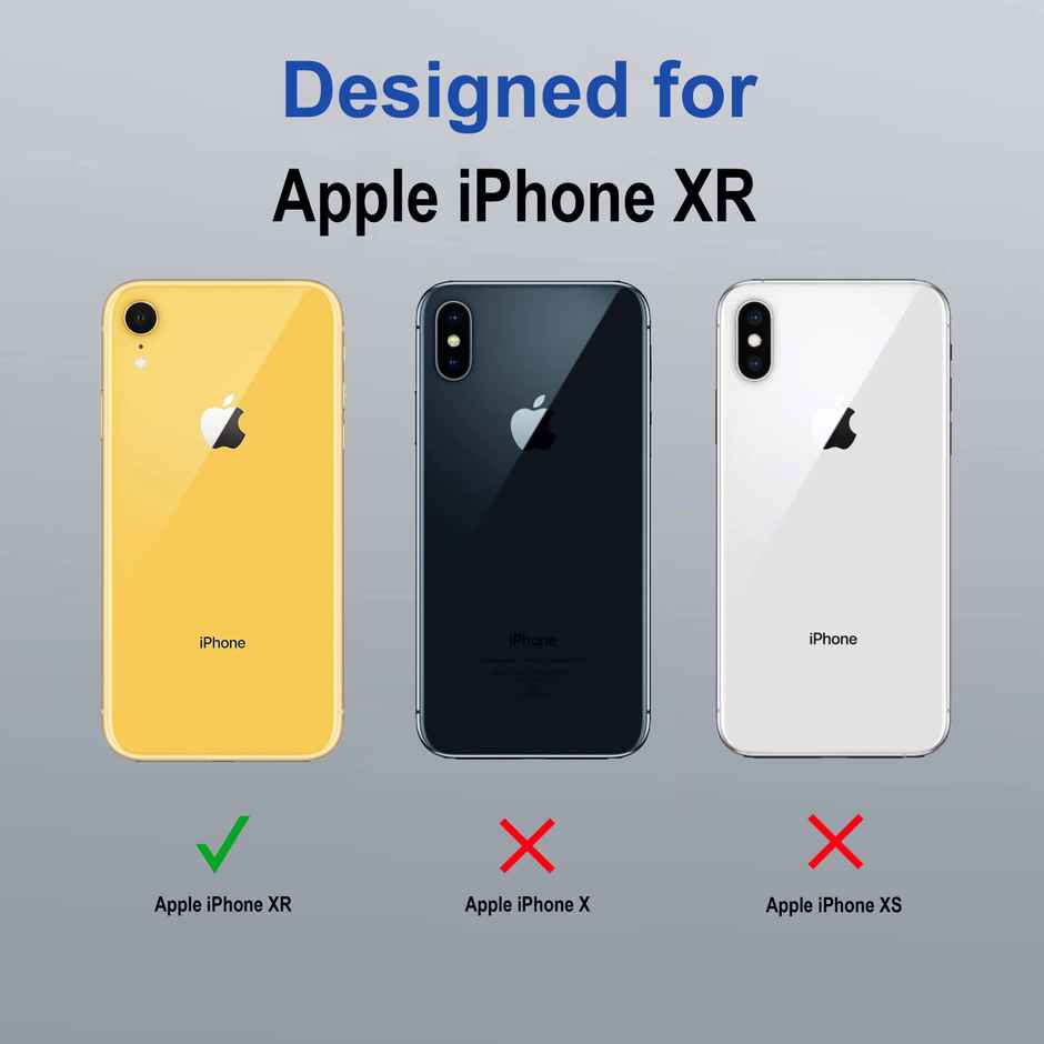 Zapcase Back Cover for Apple iPhone XR | Space-Clear