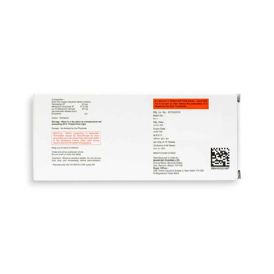 Telmikind-Beta 50 Tablet ER