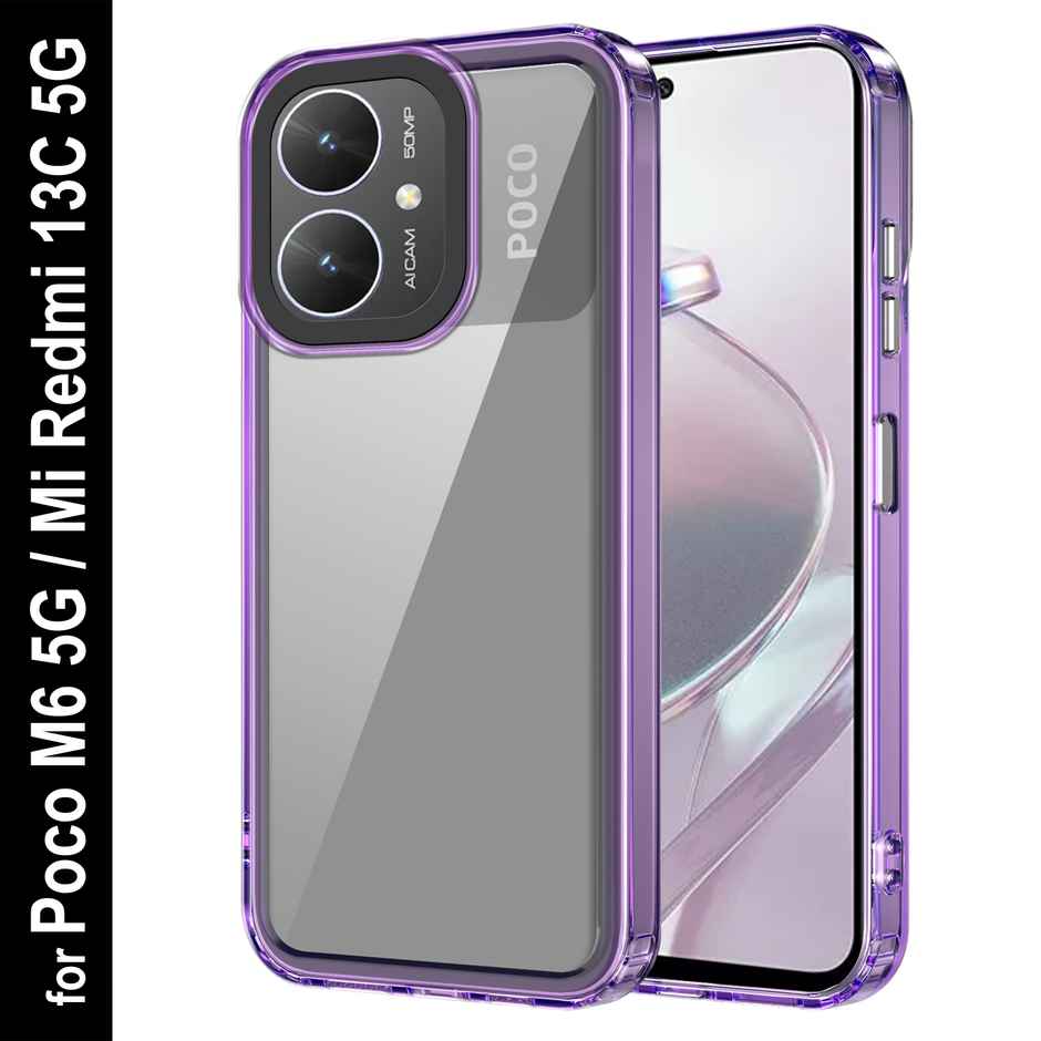 Zapcase Back Cover for Poco M6 5G | Space-Purple