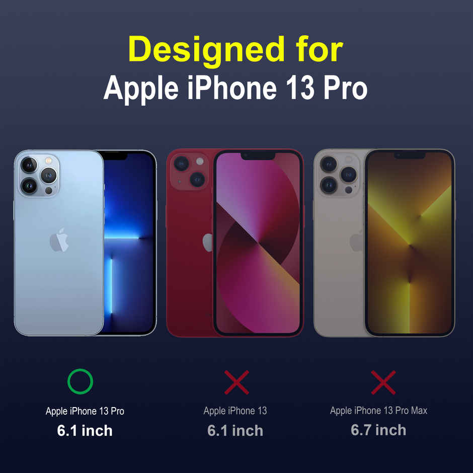 Zapcase Back Cover For Apple Iphone 13 Pro (Magic-Sapphire)