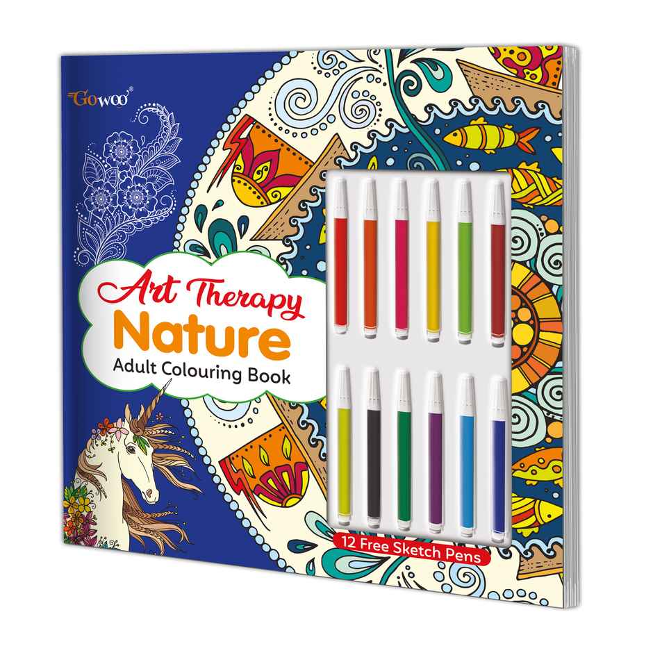 Art Therapy Nature Adult Colouring Book- Coloring Book for Adults | Fun Colouring Book for Adults