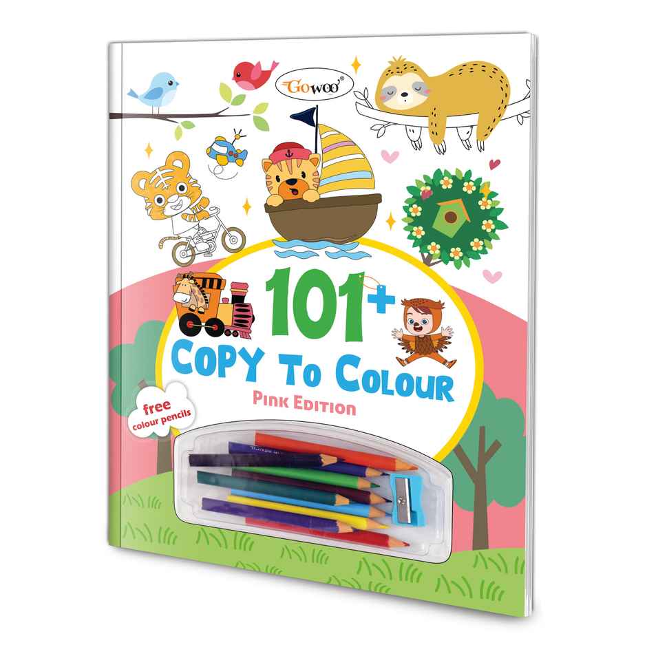101+ Copy to Colour - Pink Edition - Copy Colouring | Kids Colouring Book, Educational Coloring Fun
