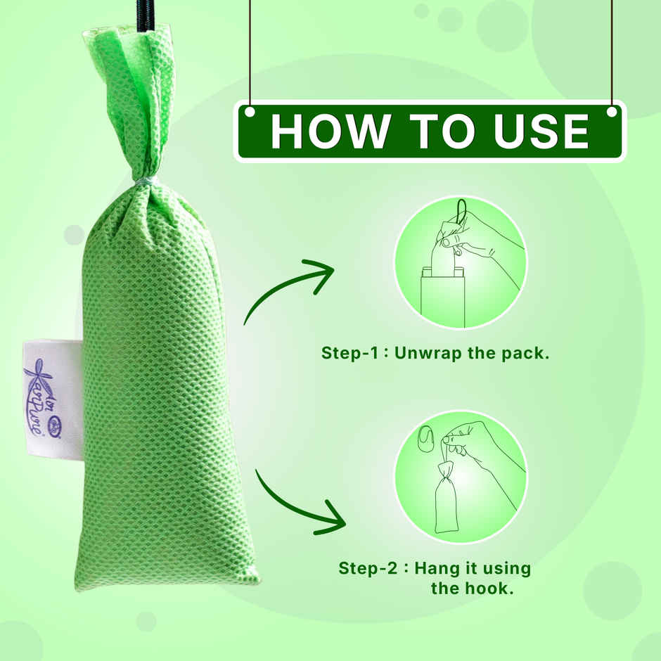 Thyme Camphor Pouch by Air Karpure | Car, Bathroom, Wardrobe & Room Freshener | From House of Cycle