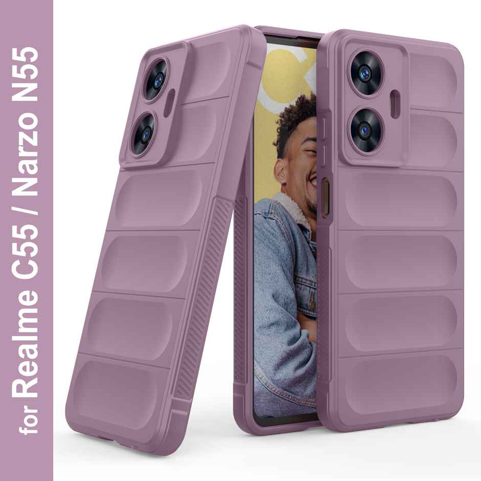 Zapcase Back Cover for Realme C55 | Narzo N55 | Magic-Lavender