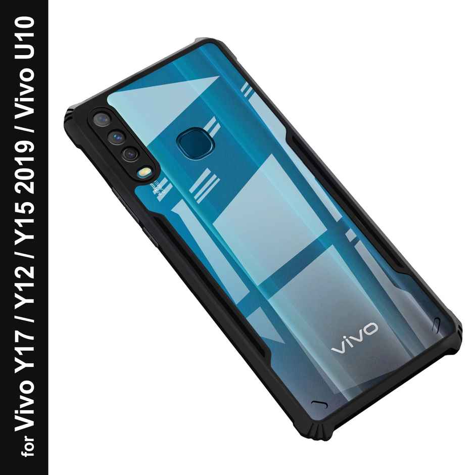 Zapcase Back Cover for Vivo Y17, Vivo Y12, Vivo Y15, Vivo U10 | Matte-Black