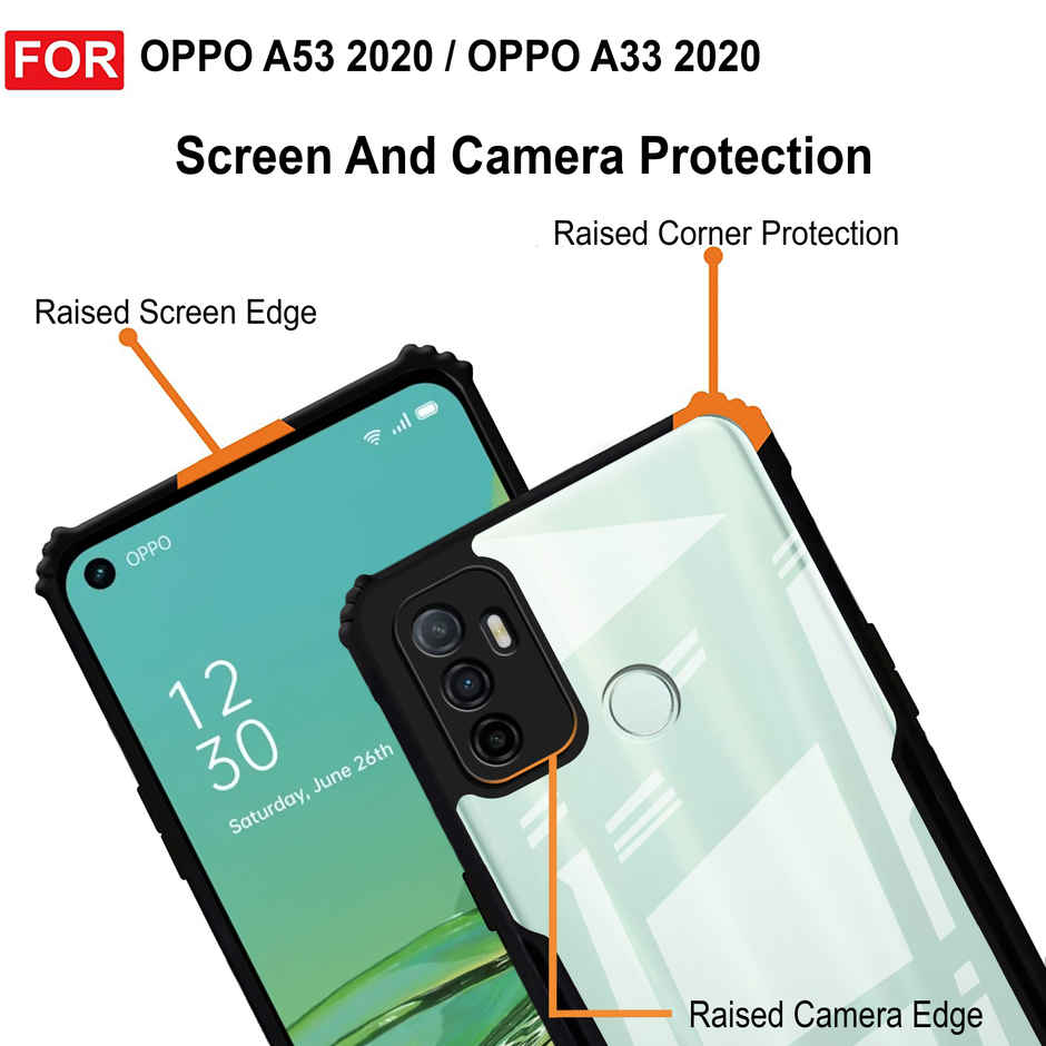 Zapcase Back Cover for Oppo A53 | Oppo A33 | Matte-Black