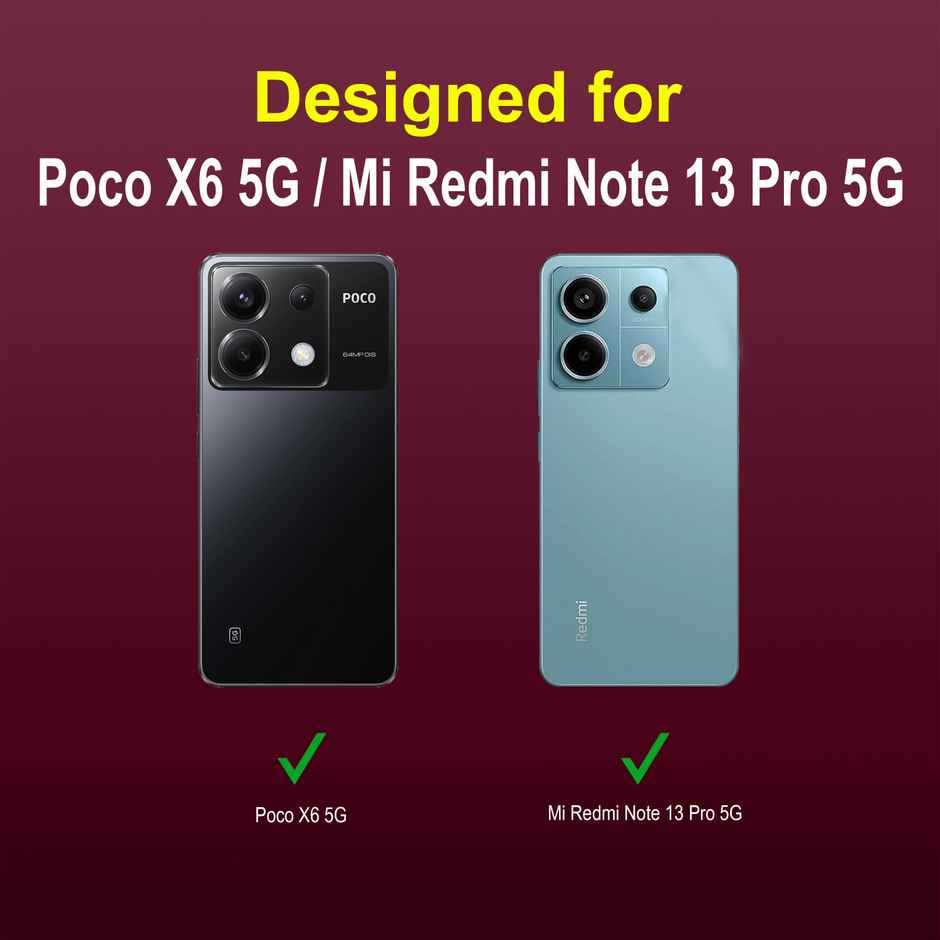Zapcase Back Cover for Poco X6 5G | Magic-Plum