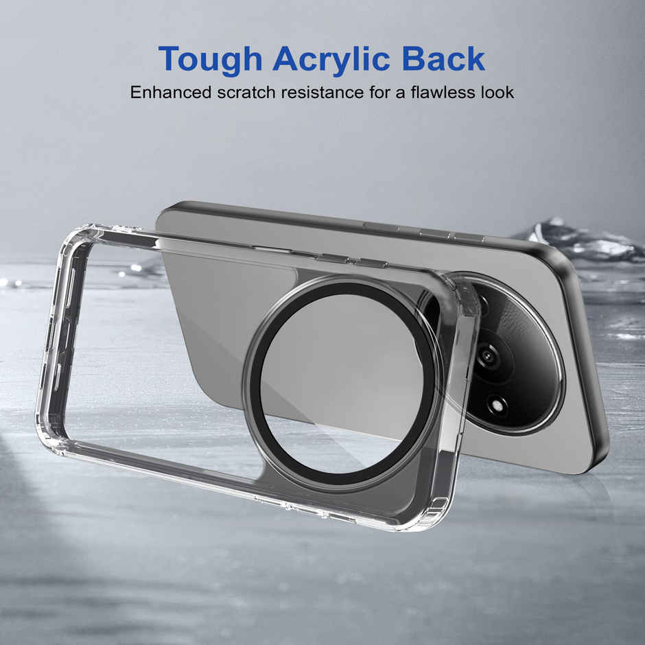 Zapcase Back Cover for Poco C61 | Space-Black