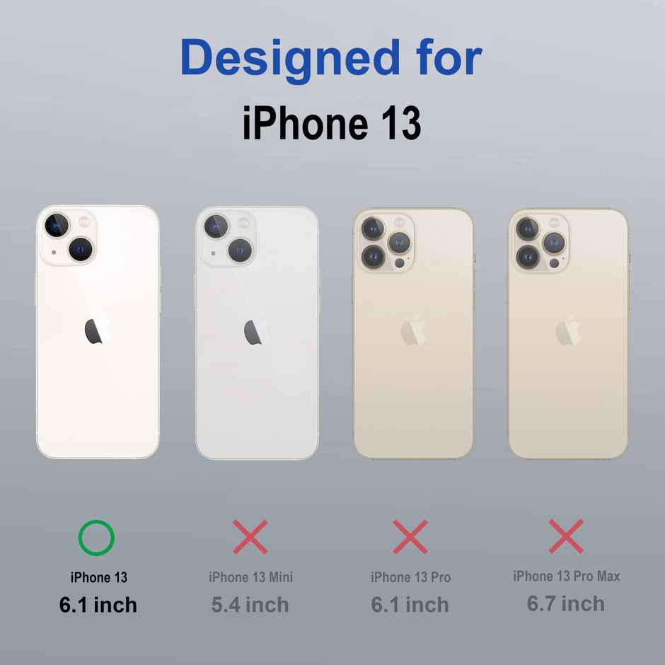 Zapcase Back Cover For Apple Iphone 13 (MagSafe-Sierrablue)