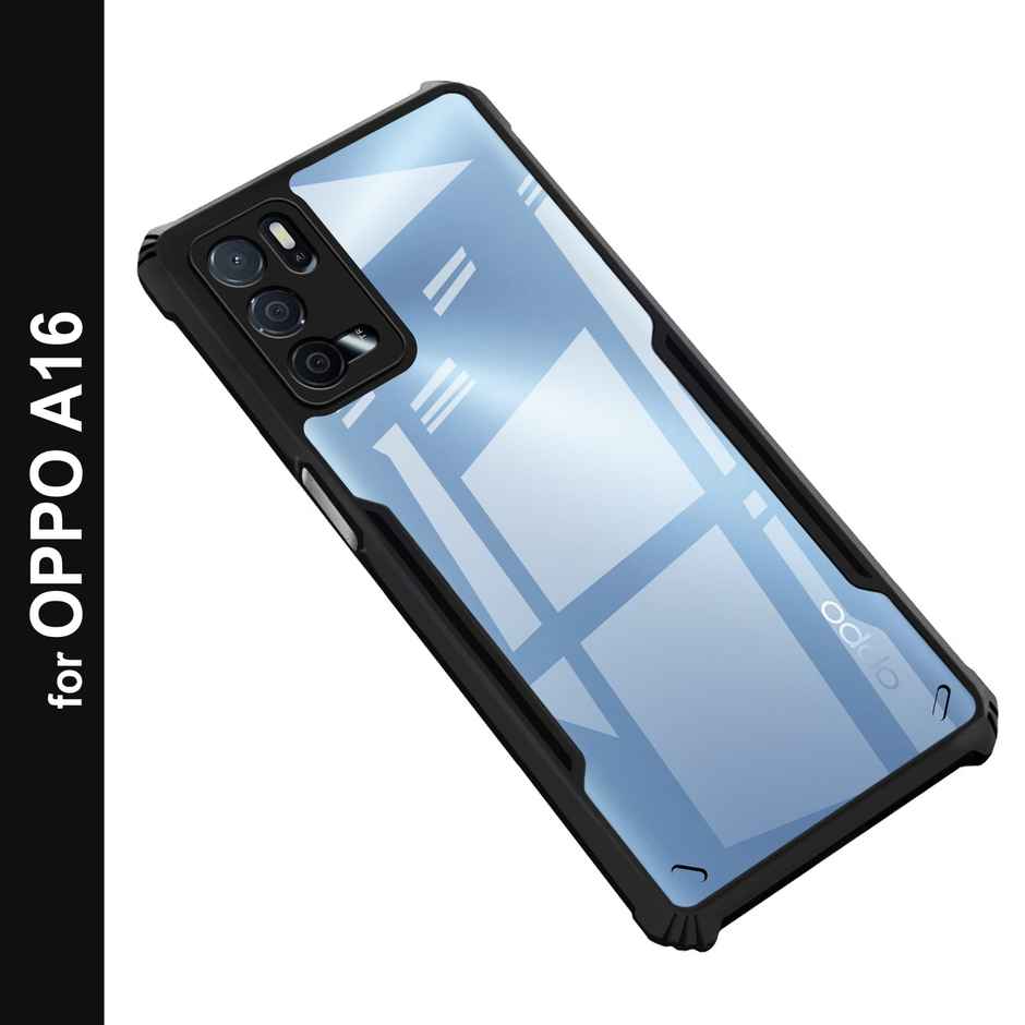 Zapcase Back Cover for Oppo A16 | Matte-Black