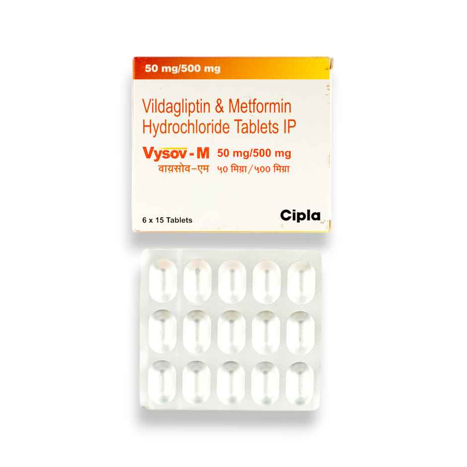 Vysov-M 50mg/500mg Tablet