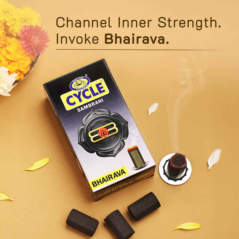 Pure Stem Sambrani | Bhairava | Pack of 14 | Cycle