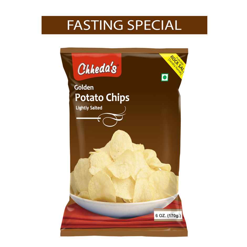 Chheda's Golden Plain Salted Chips | Crispy & Salty