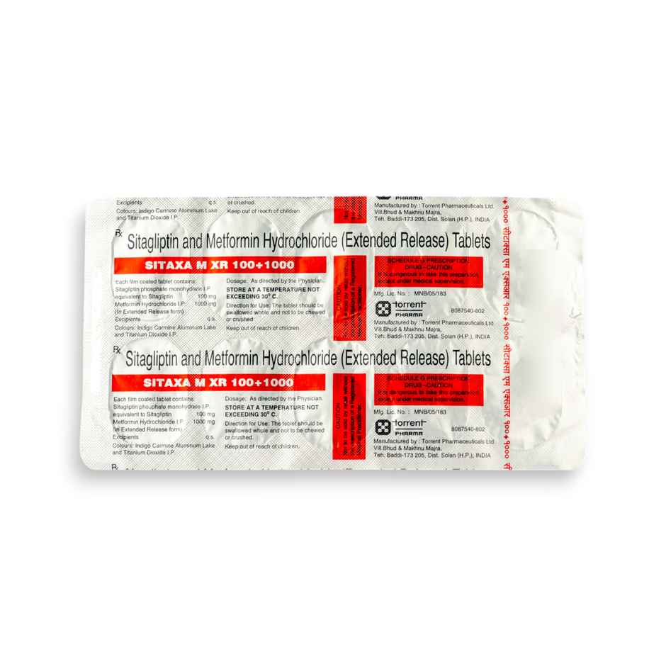 Sitaxa M XR 100+1000 Tablet