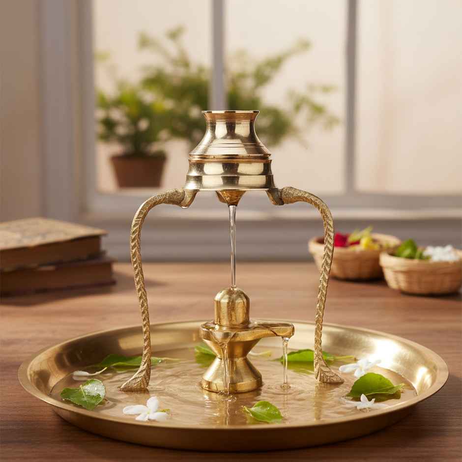 Shivling Jal Abhishek Stand with Lota | Pooja & Ritual Essentials | Cycle