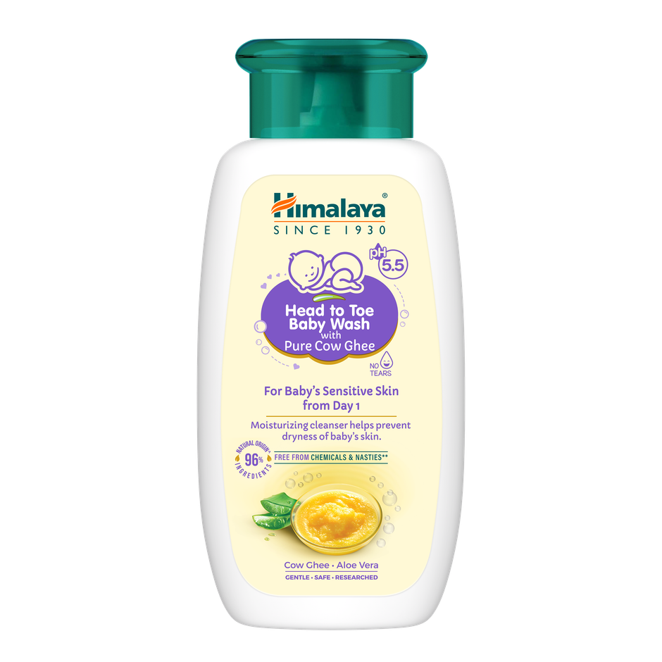 Himalaya Head To Toe Baby Wash With Pure Cow Ghee & Ph 5.5