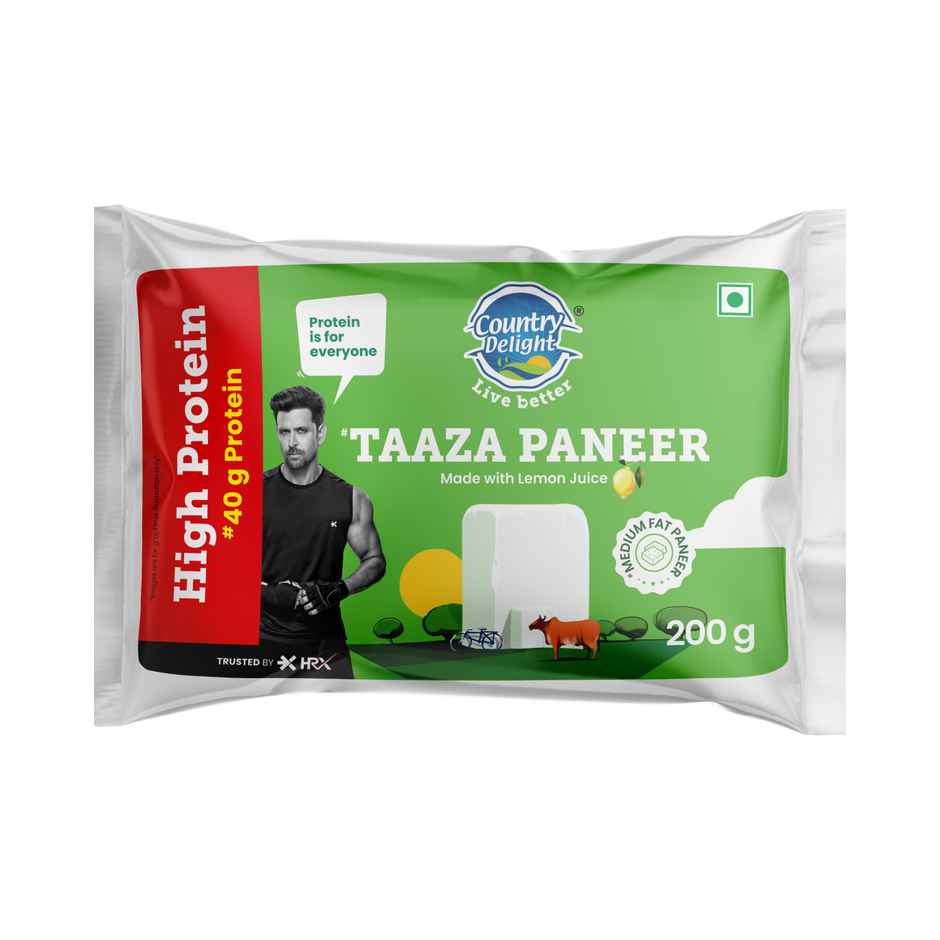 Country Delight High Protein Taaza Paneer | 40g Protein