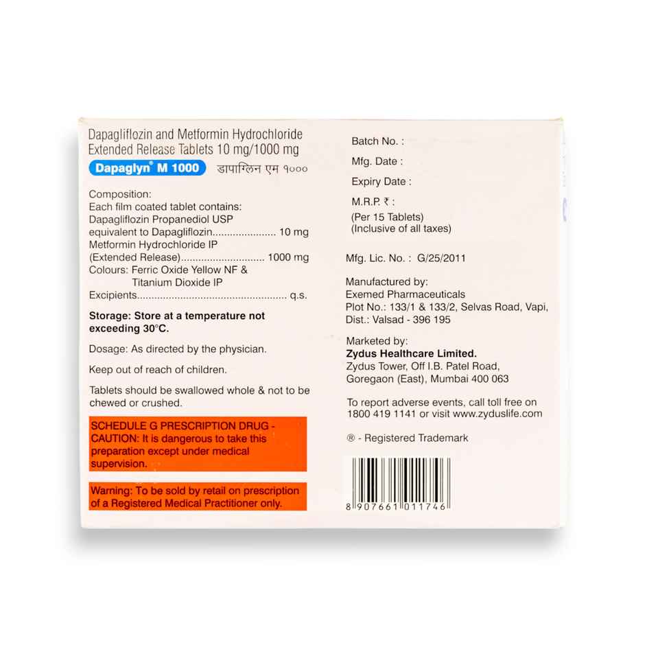 Dapaglyn M 1000 Tablet ER