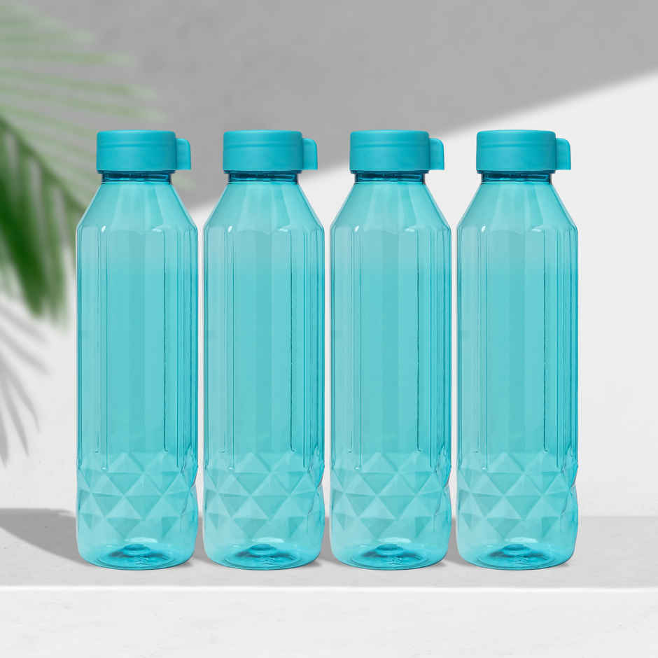 Steelo Plastic Apsara Bottles | Assorted | Blue | 900 ml