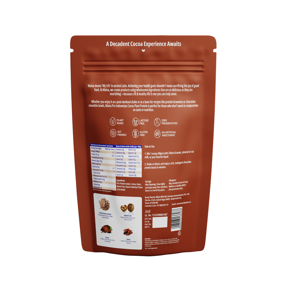 Maiva Pro Plant Protein Powder - Indonesian Cocoa
