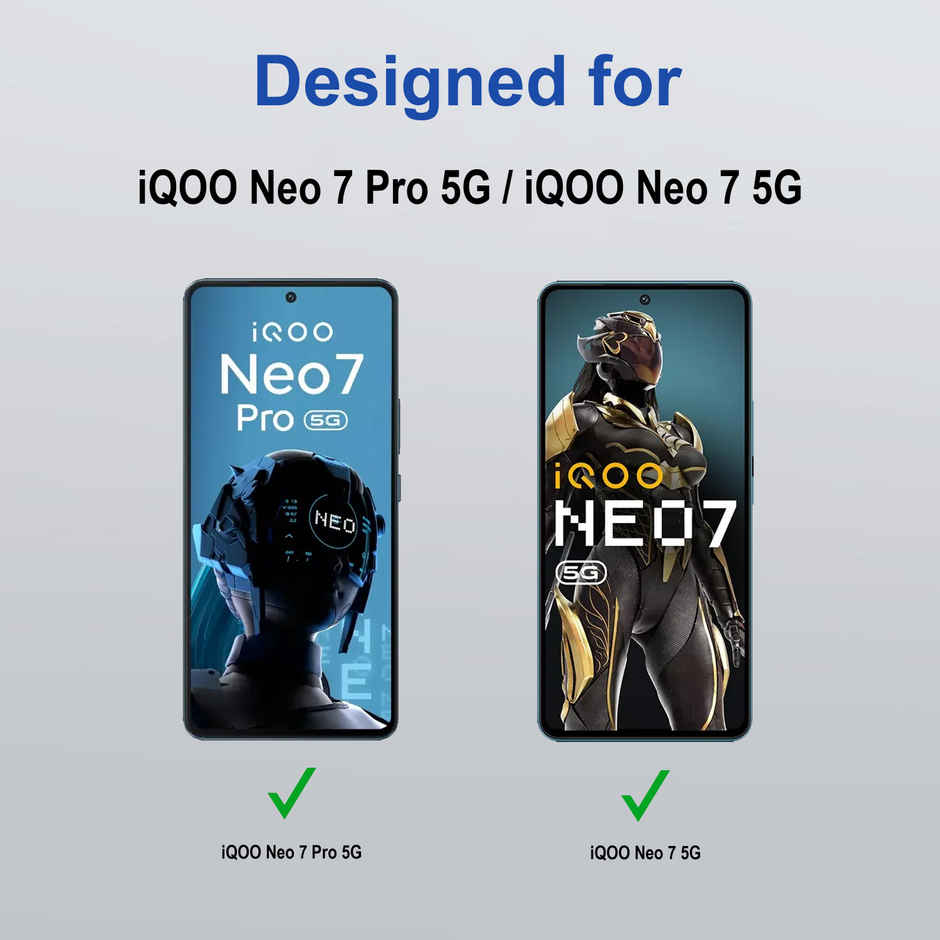 Zapcase Edge To Edge Tempered Glass for iQOO Neo 7 Pro | Clear