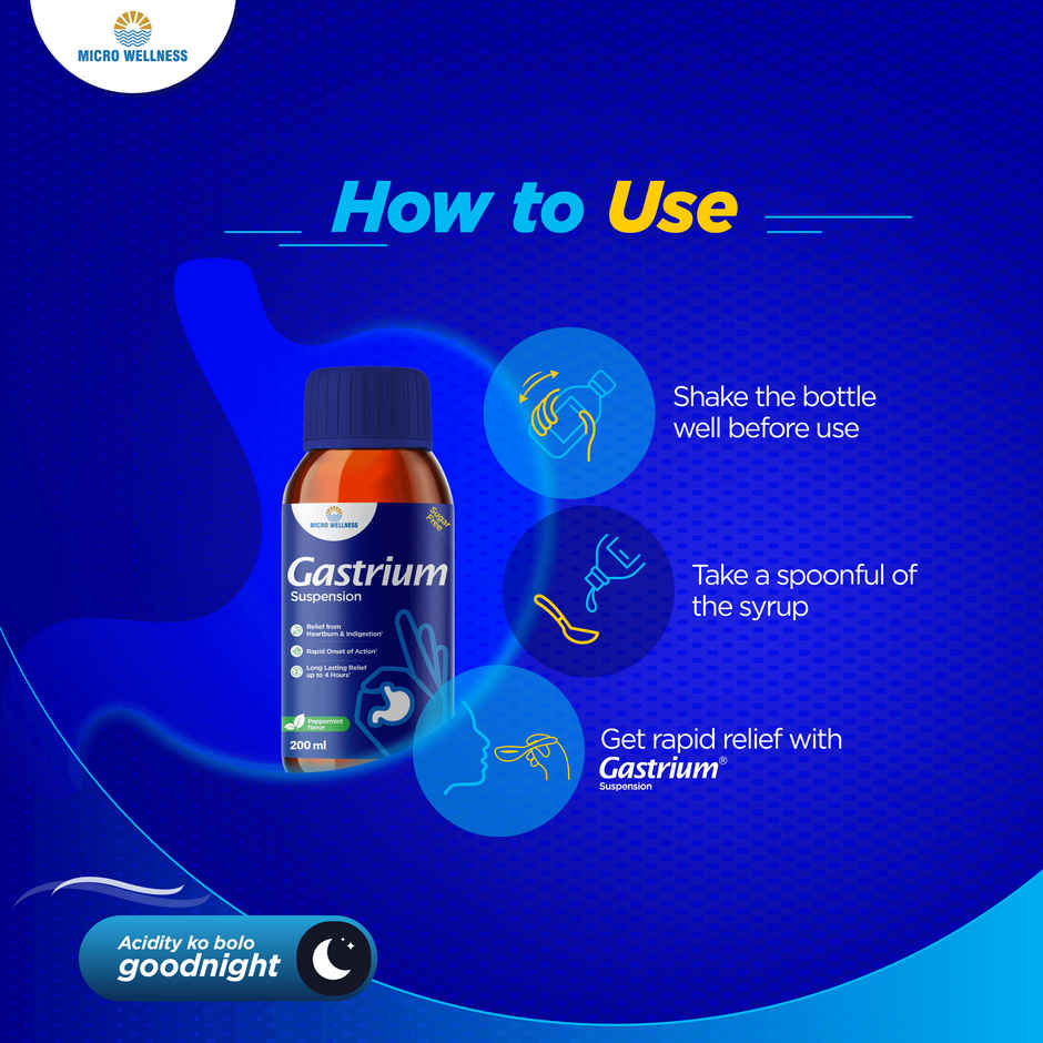 Gastrium Oral Suspension Peppermint Sugar Free