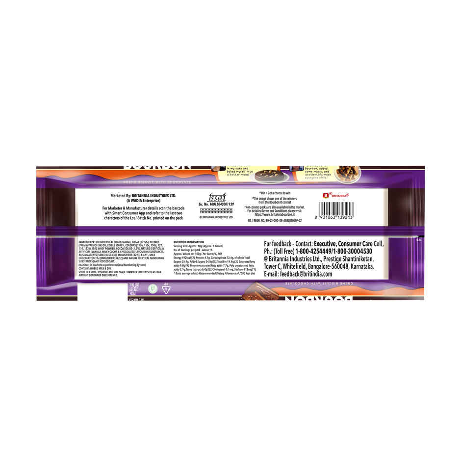 Britannia The Original Bourbon Chocolate Cream Biscuits | Combo