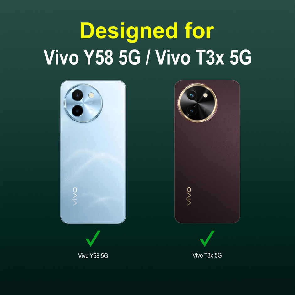 Zapcase Back Cover for Vivo Y58 5G | Magic-DarkGreen