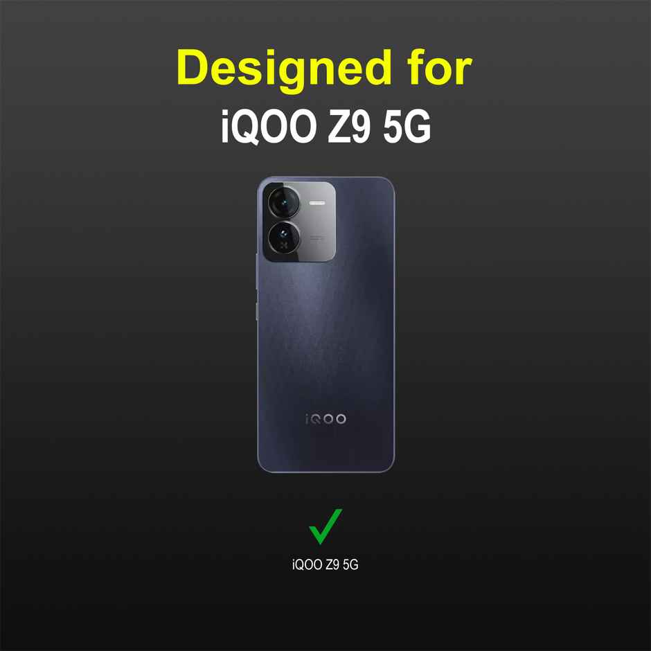 Zapcase Back Cover for iQOO Z9 5G | Magic-Black