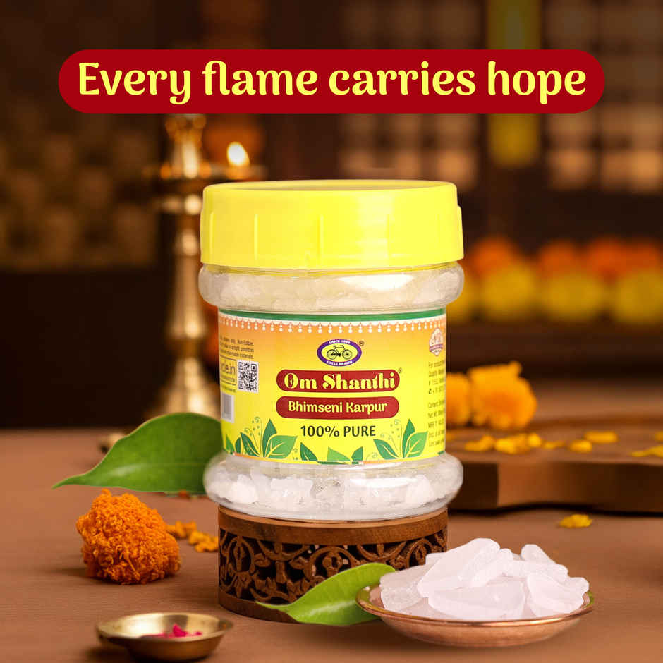 Pure Om Shanthi Bhimseni Camphor | Cycle