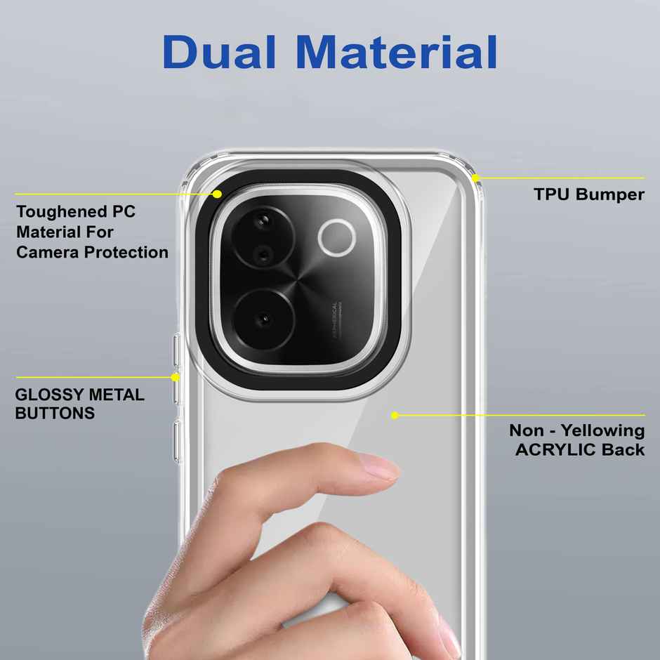 Zapcase Back Cover for iQOO Z9s Pro 5G | Space-Clear