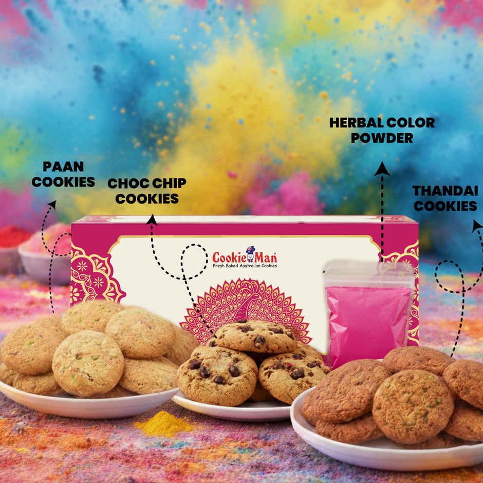Cookie Man Celebration Festive Combo Gift Box | Paan & Thandai Cookies Assortment
