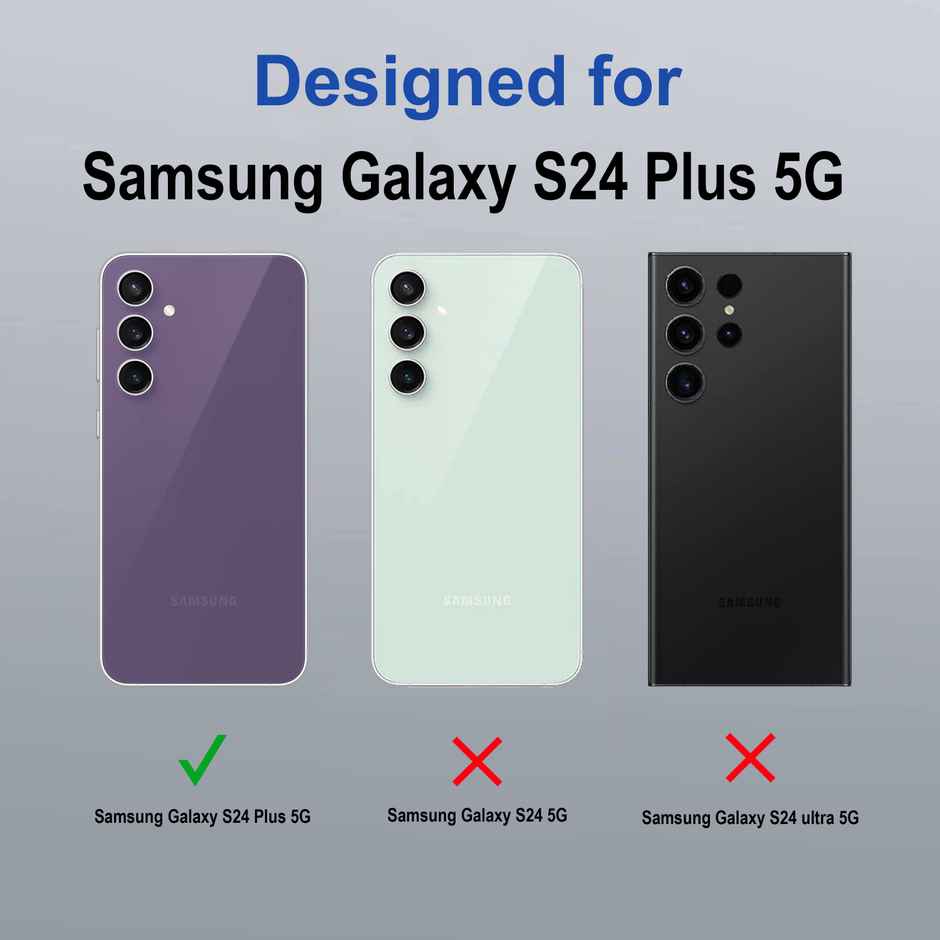 Zapcase Back Cover for Samsung Galaxy S24 Plus 5G | Space-Clear