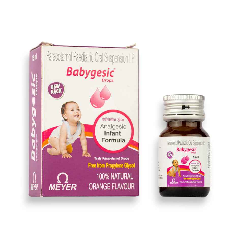 Babygesic Orange Flavour Oral Drop