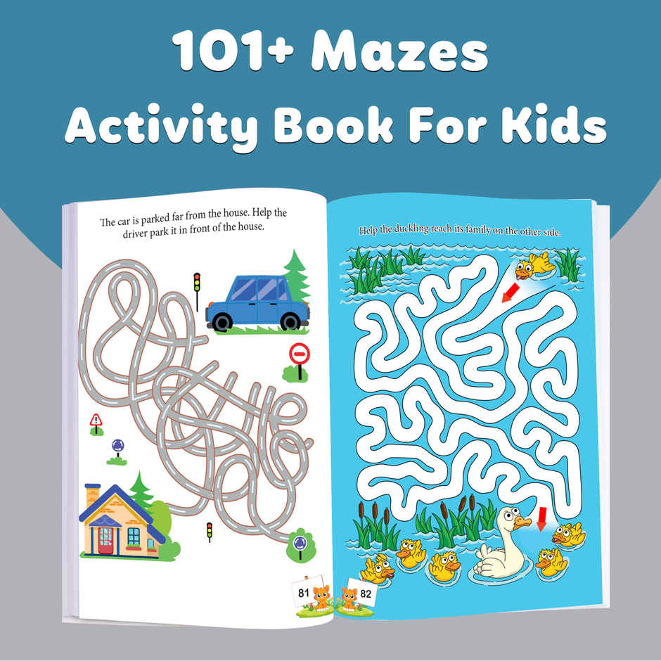 101+ Mazes Activity Book for Kids | Educational Puzzles for Kids | Preschool Learning Book