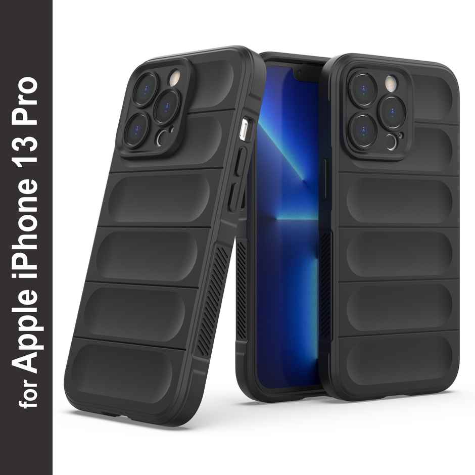 Zapcase Back Cover For Apple I-phone 13 PRO ONLY (Magic-Black)