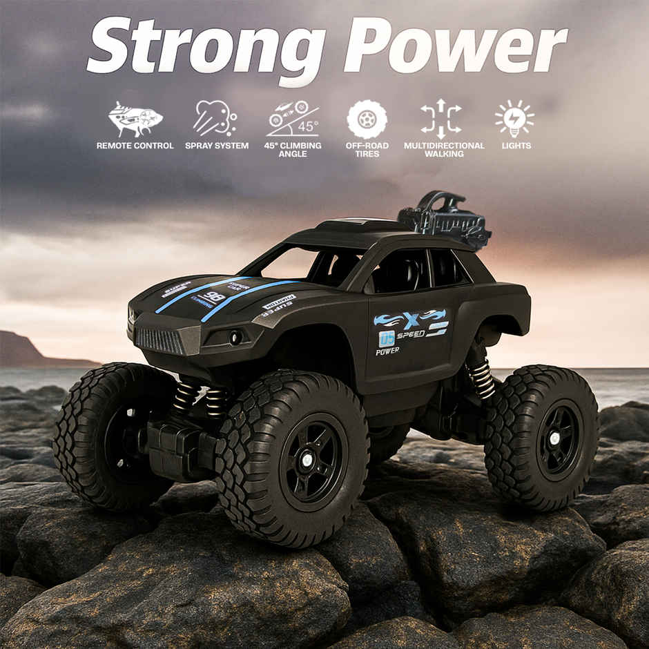 Kidsmate Remote Control Rock Climber Monster Car for Kids | Black