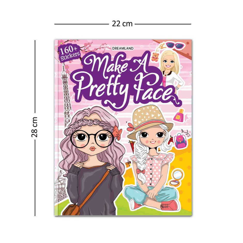 Make A Pretty Face And Nail Art, Hair Style 2 Books Gift Pack|Books For Kid|Gift For Girl, 88 Pages